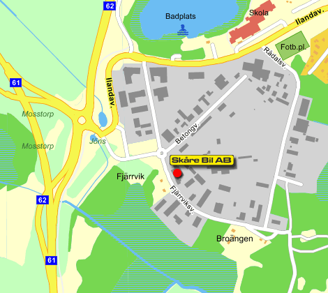 Hitta till Skåre Bil AB